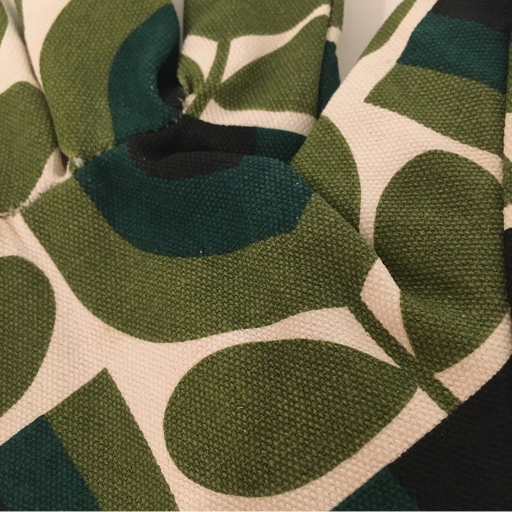 Orla Kiely Green and White Patterned Gloves - Picture 7 of 8